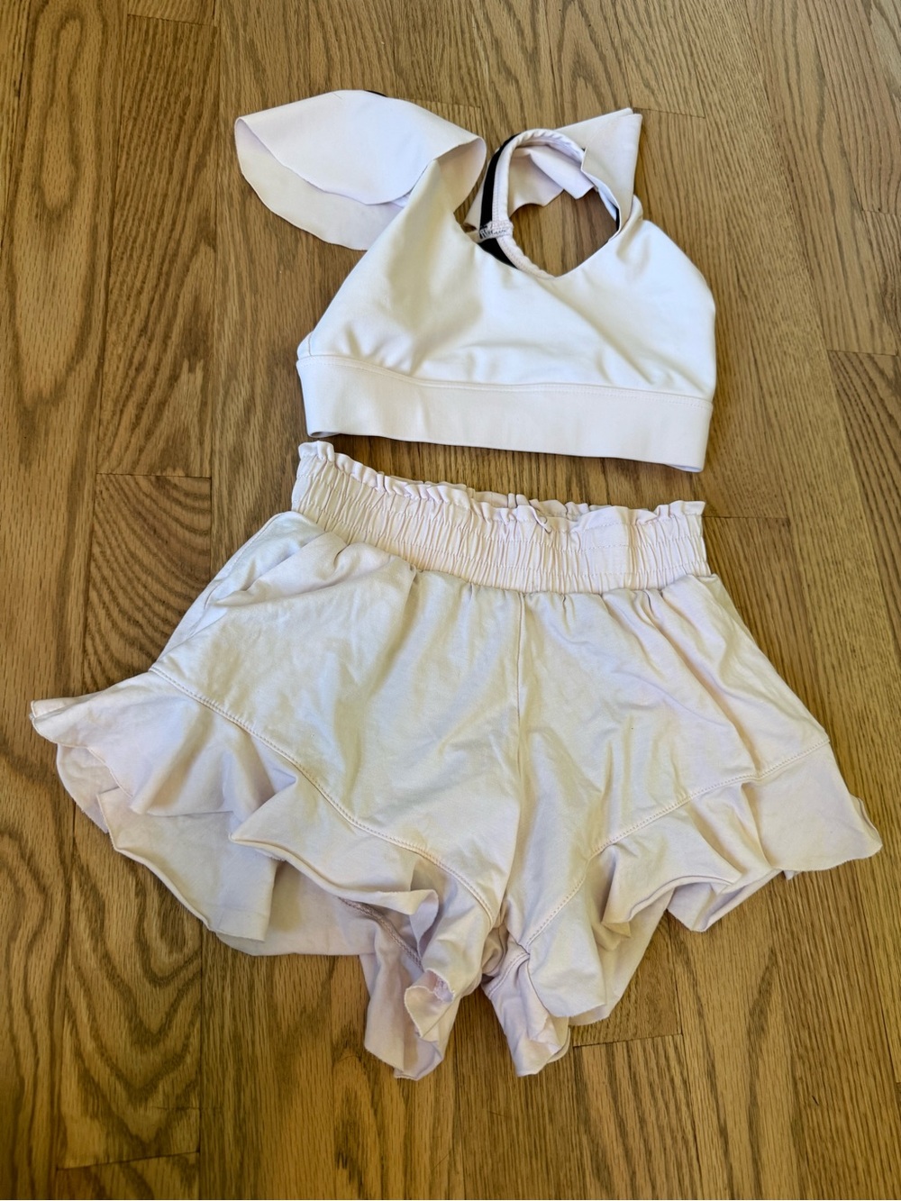 Oh La La Light Pink Ruffle Dance Two-Piece Set - CM